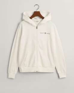Archive Shield Print Zip Hoodie