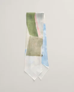 Art Print Long Silk Scarf