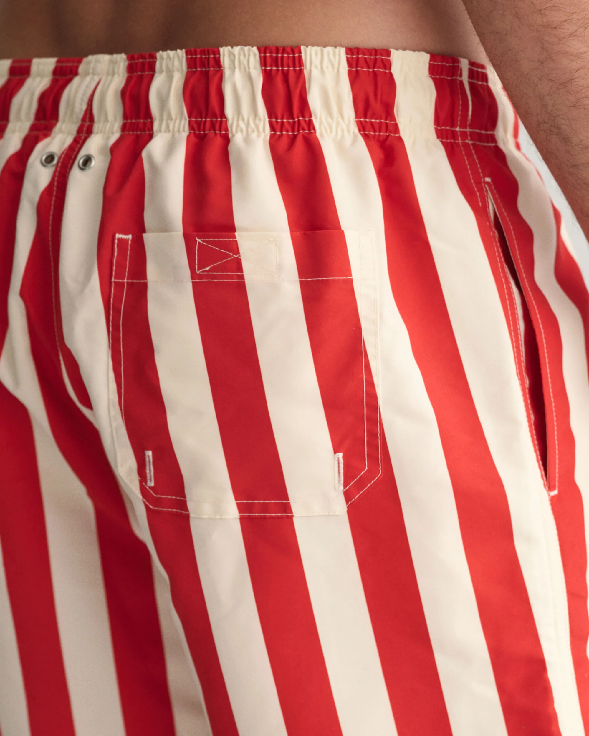 Block Striped Swim Shorts