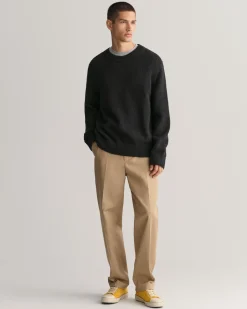 Bouclé Knit Crew Neck Sweater