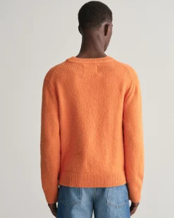 Bouclé Knit Crew Neck Sweater