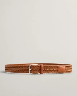 Braided Elastic Leather Belt
