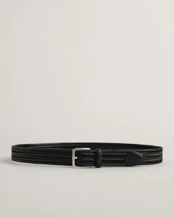 Braided Elastic Leather Belt