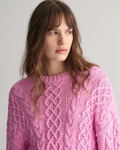 Cable Knit Crew Neck Sweater