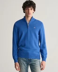 Casual Cotton Half-Zip Sweater