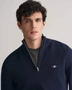 Casual Cotton Half-Zip Sweater