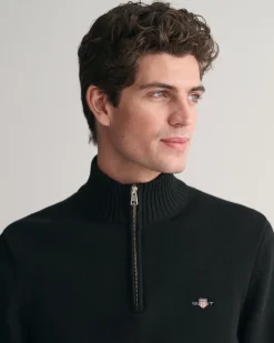 Casual Cotton Half-Zip Sweater