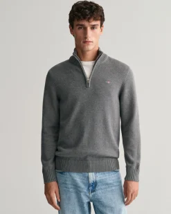 Casual Cotton Half-Zip Sweater