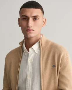 Casual Cotton Zip Cardigan
