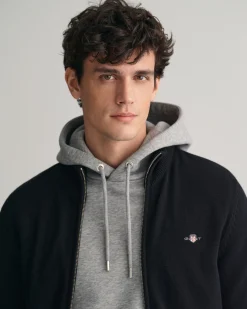 Casual Cotton Zip Cardigan
