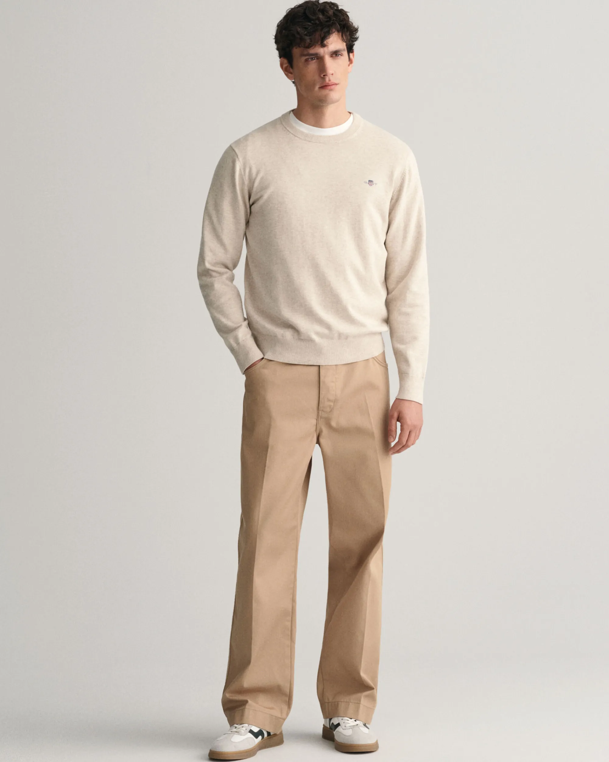 Classic Cotton Crew Neck Sweater
