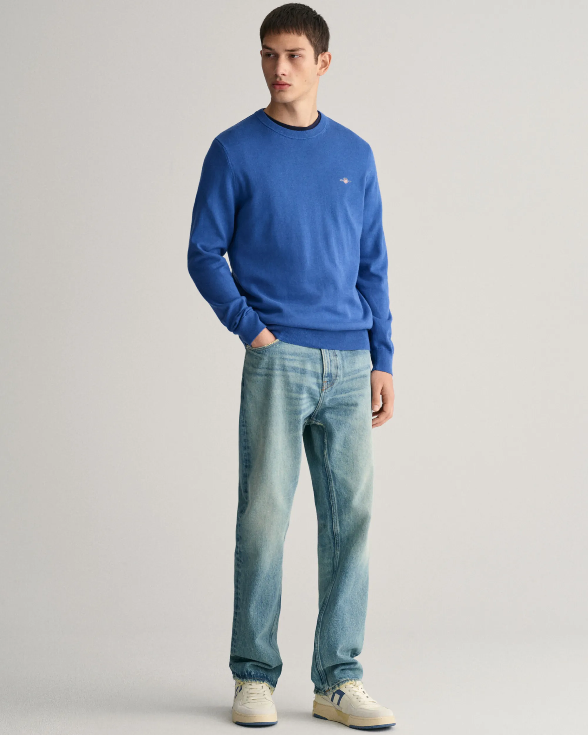 Classic Cotton Crew Neck Sweater