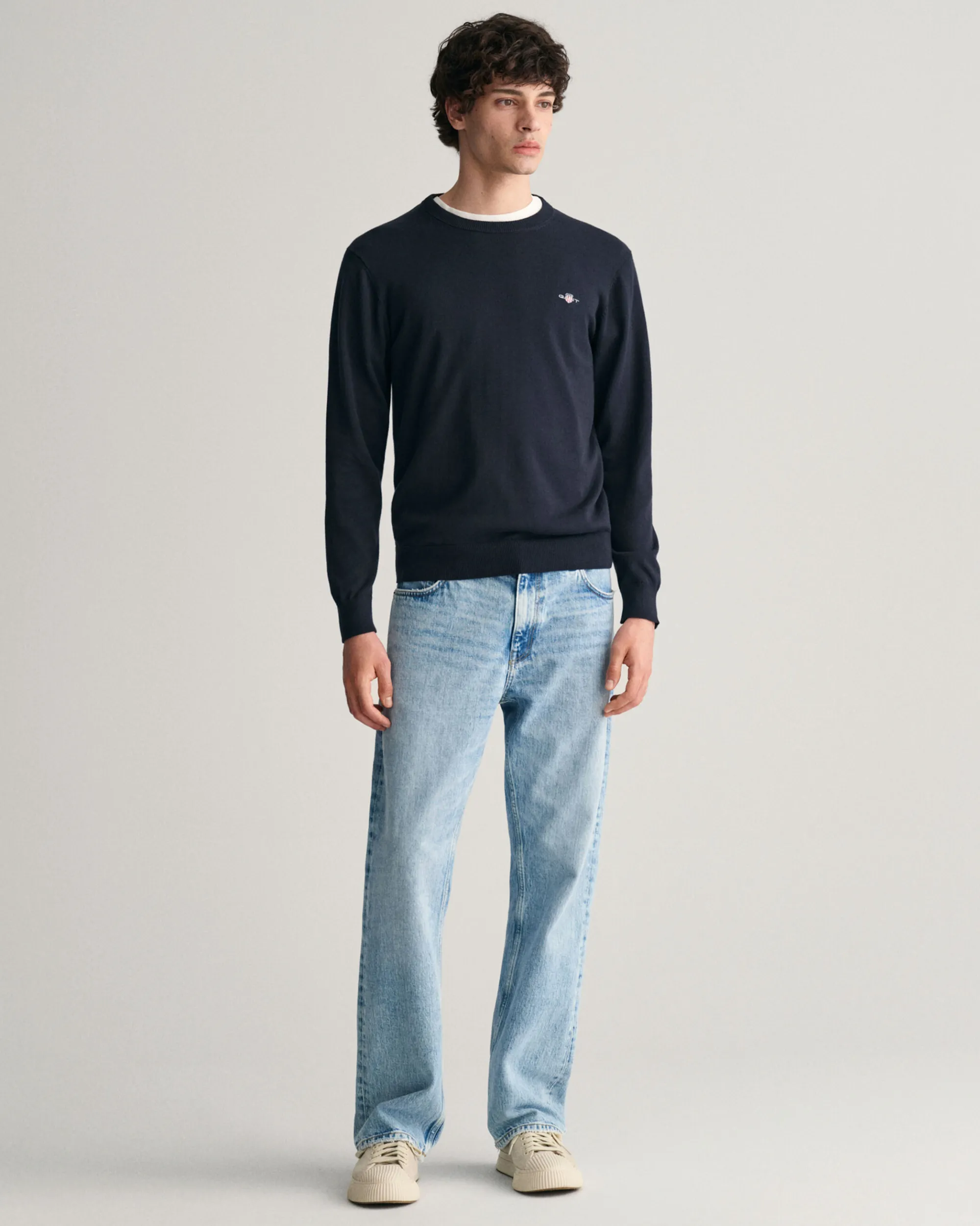 Classic Cotton Crew Neck Sweater