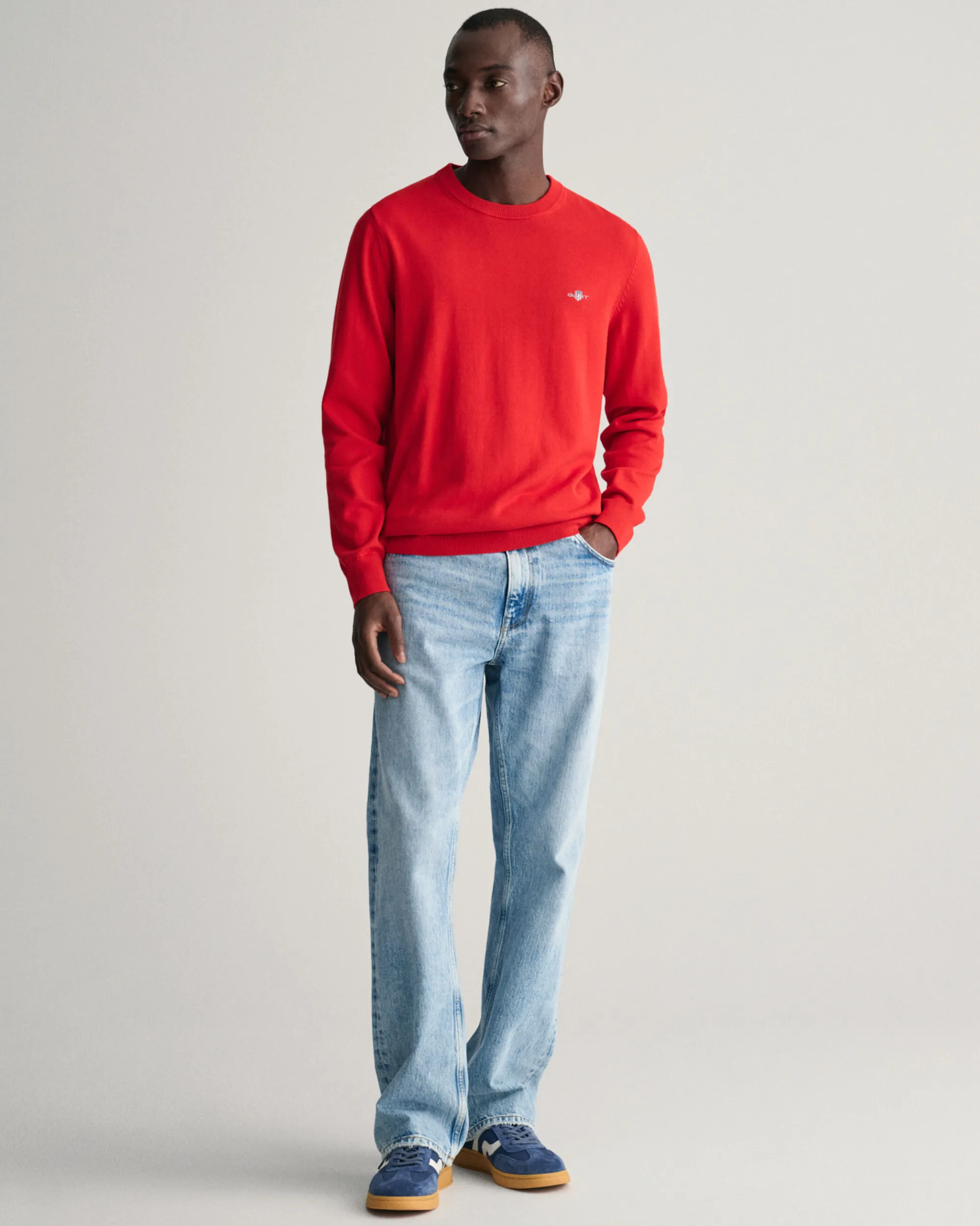 Classic Cotton Crew Neck Sweater