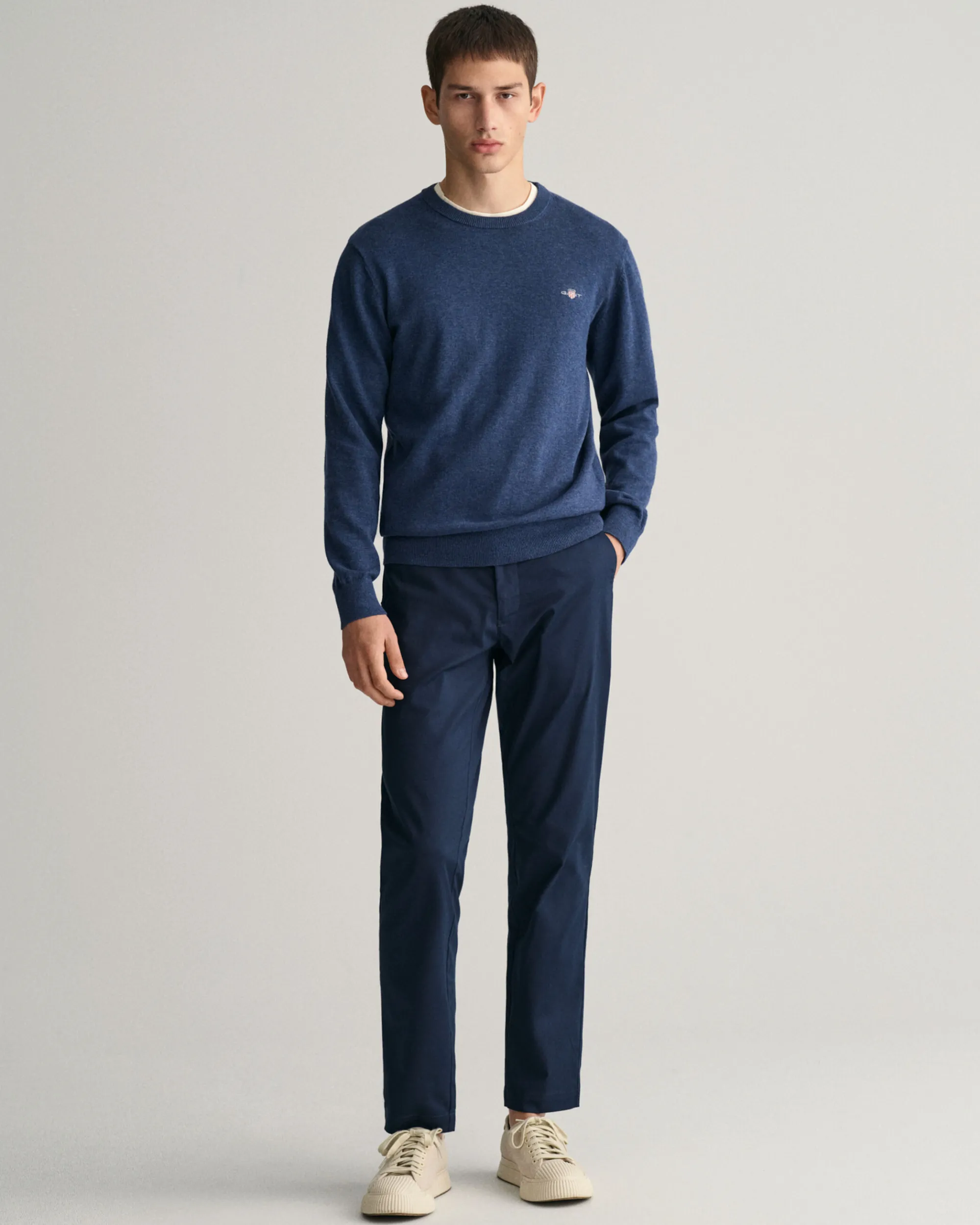 Classic Cotton Crew Neck Sweater