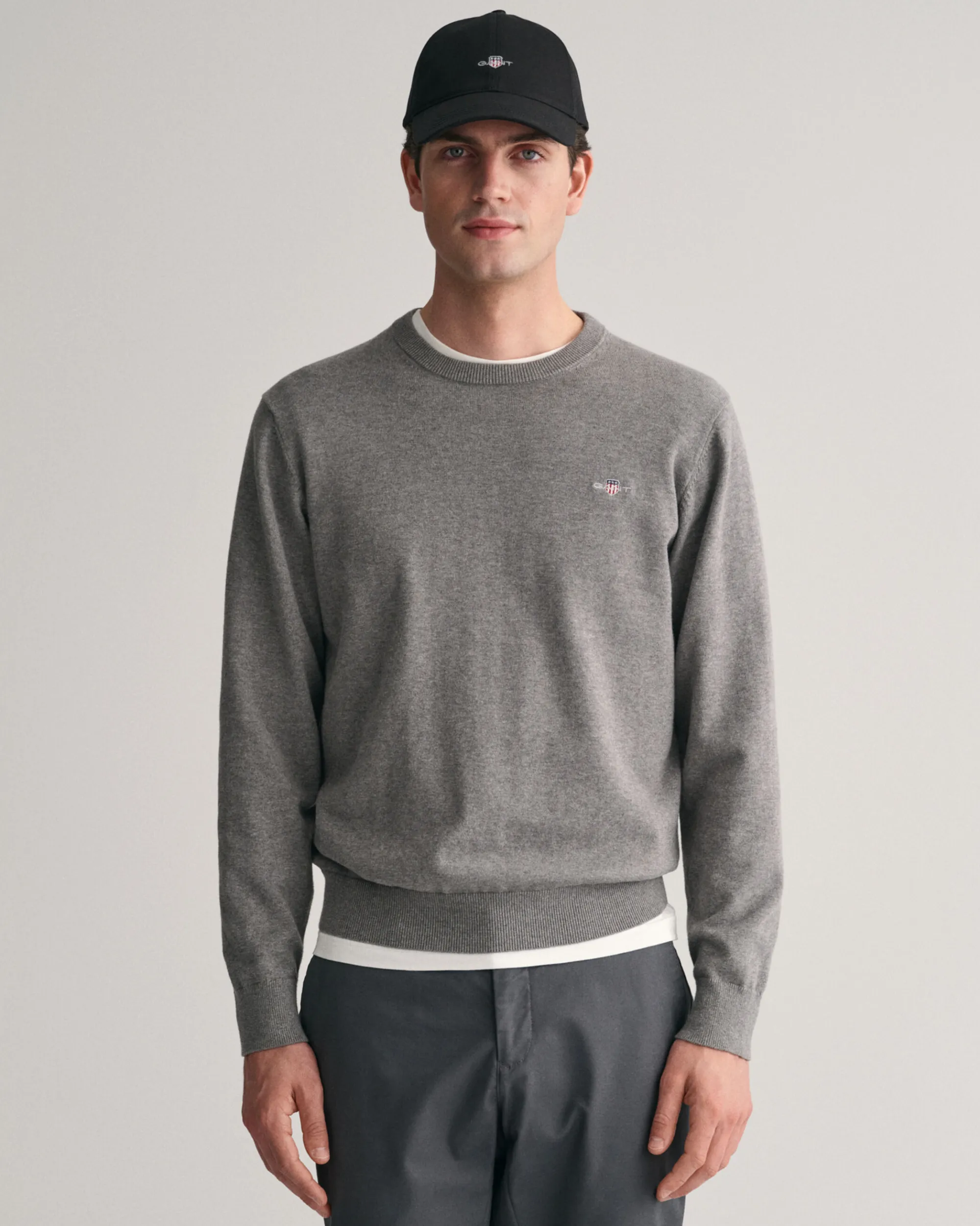 Classic Cotton Crew Neck Sweater