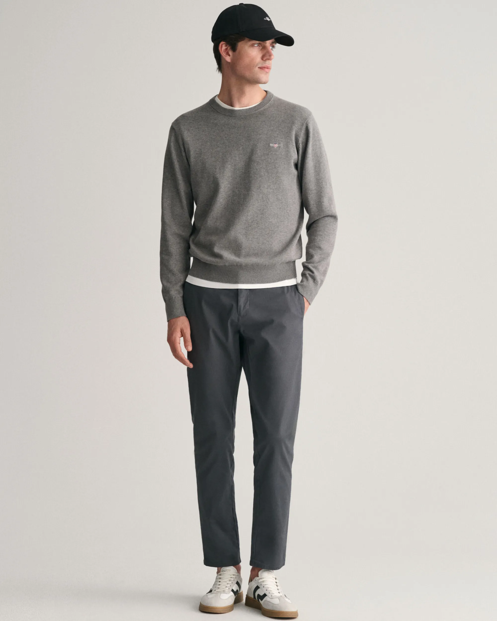 Classic Cotton Crew Neck Sweater