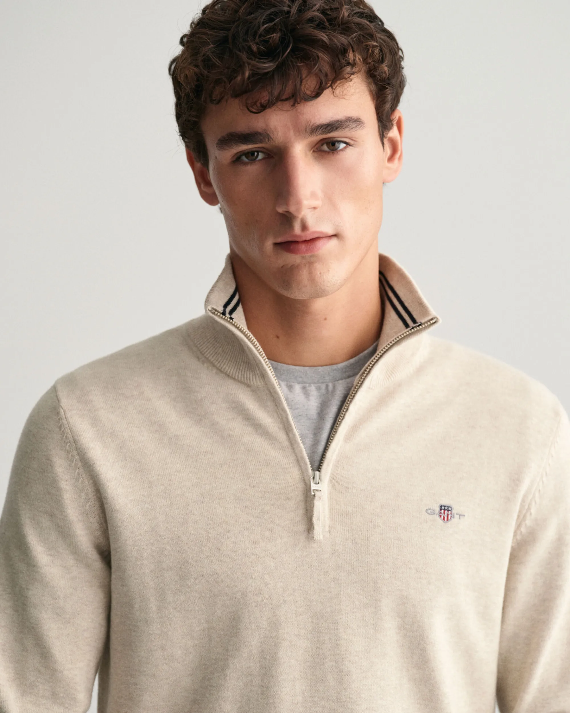 Classic Cotton Half-Zip Sweater
