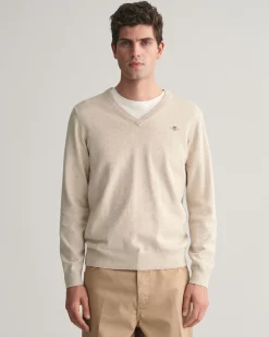 Classic Cotton V-Neck Sweater