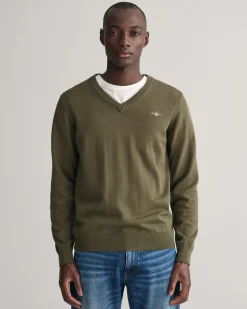 Classic Cotton V-Neck Sweater