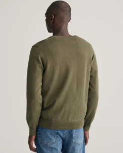 Classic Cotton V-Neck Sweater
