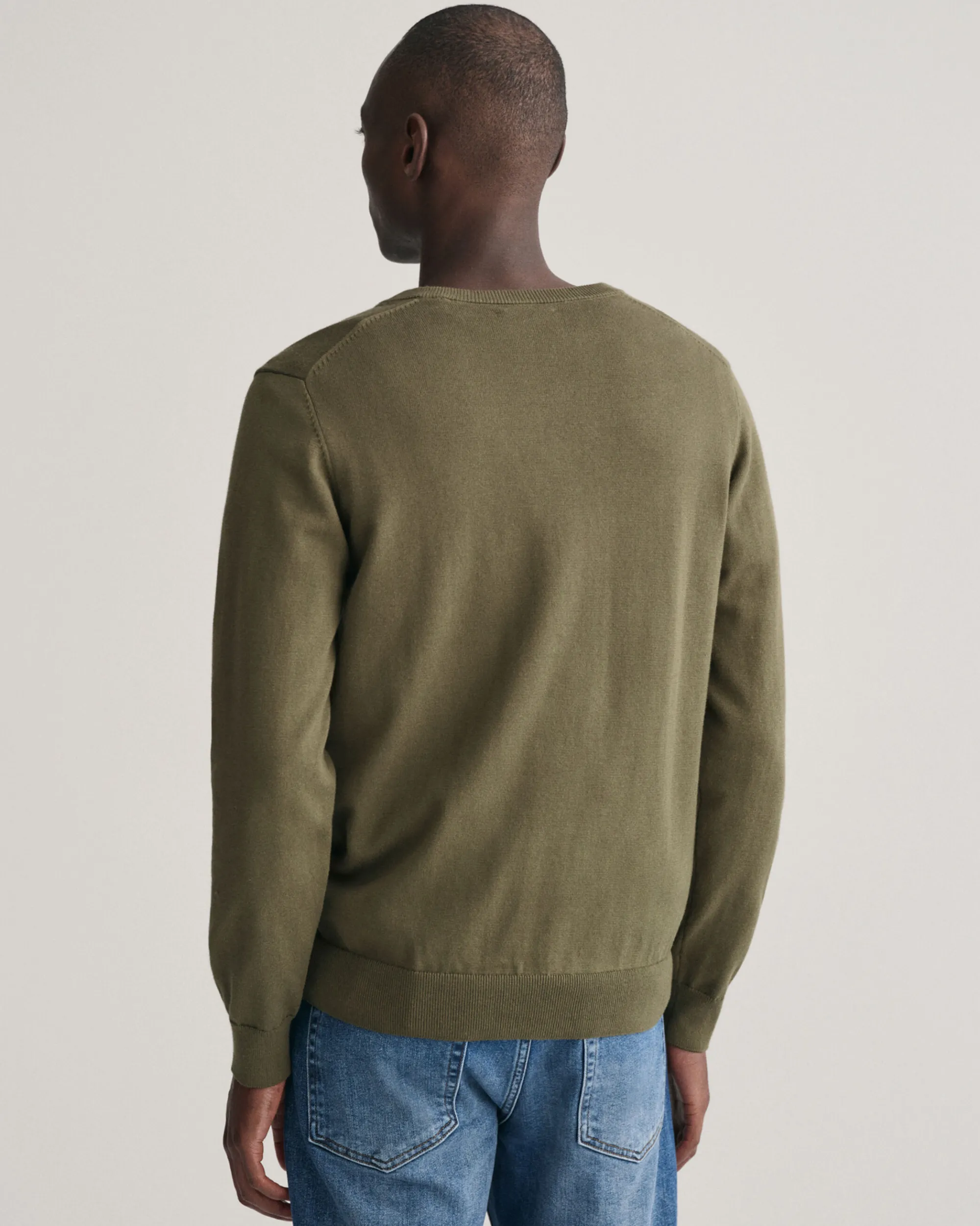 Classic Cotton V-Neck Sweater