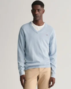 Classic Cotton V-Neck Sweater