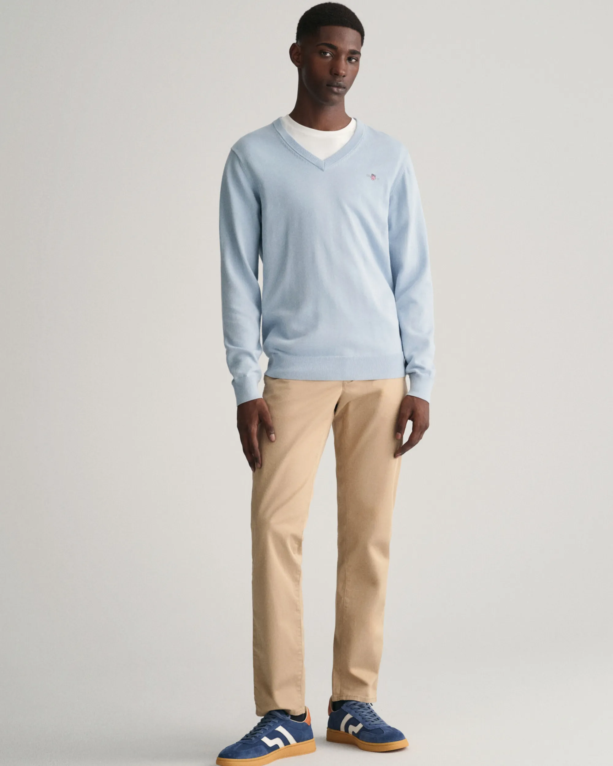 Classic Cotton V-Neck Sweater