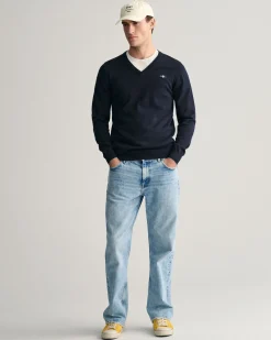 Classic Cotton V-Neck Sweater