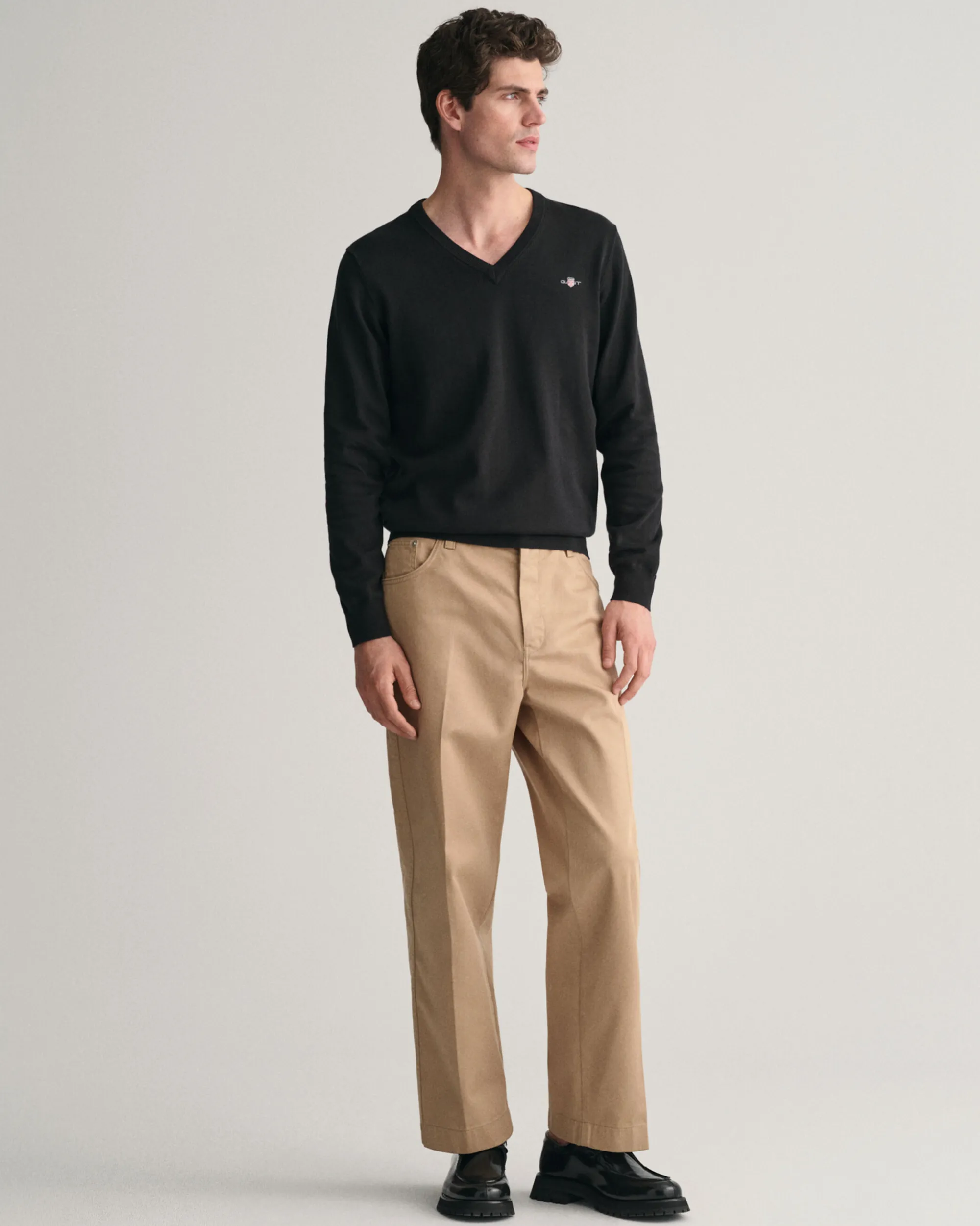 Classic Cotton V-Neck Sweater