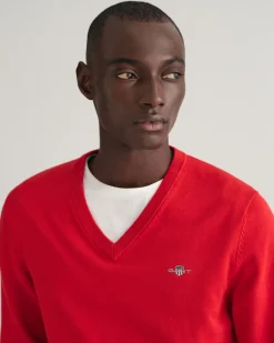 Classic Cotton V-Neck Sweater
