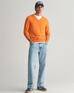 Classic Cotton V-Neck Sweater
