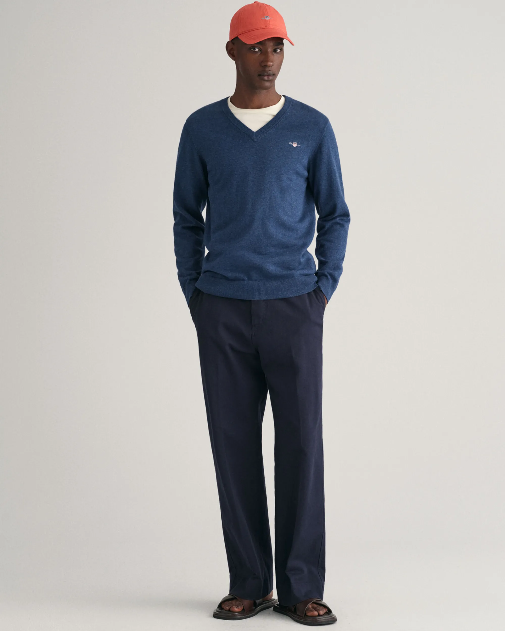 Classic Cotton V-Neck Sweater