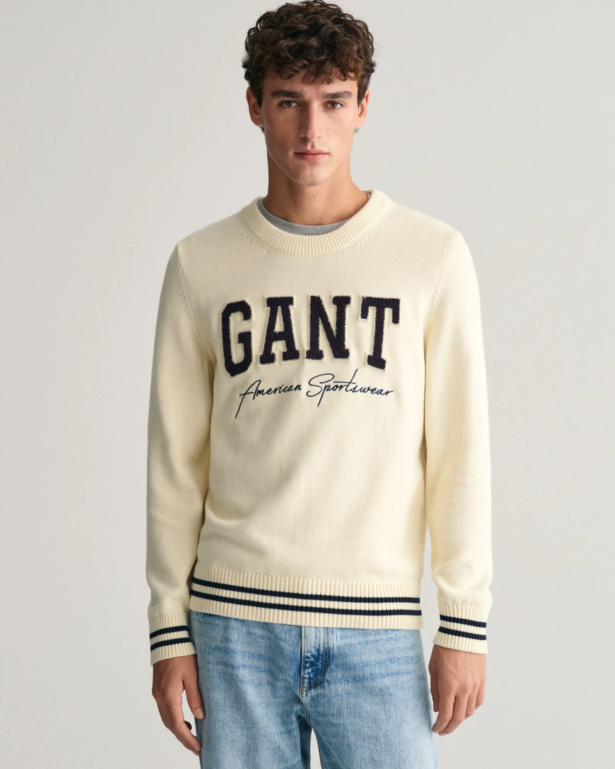 Collegiate Crew Neck Sweater