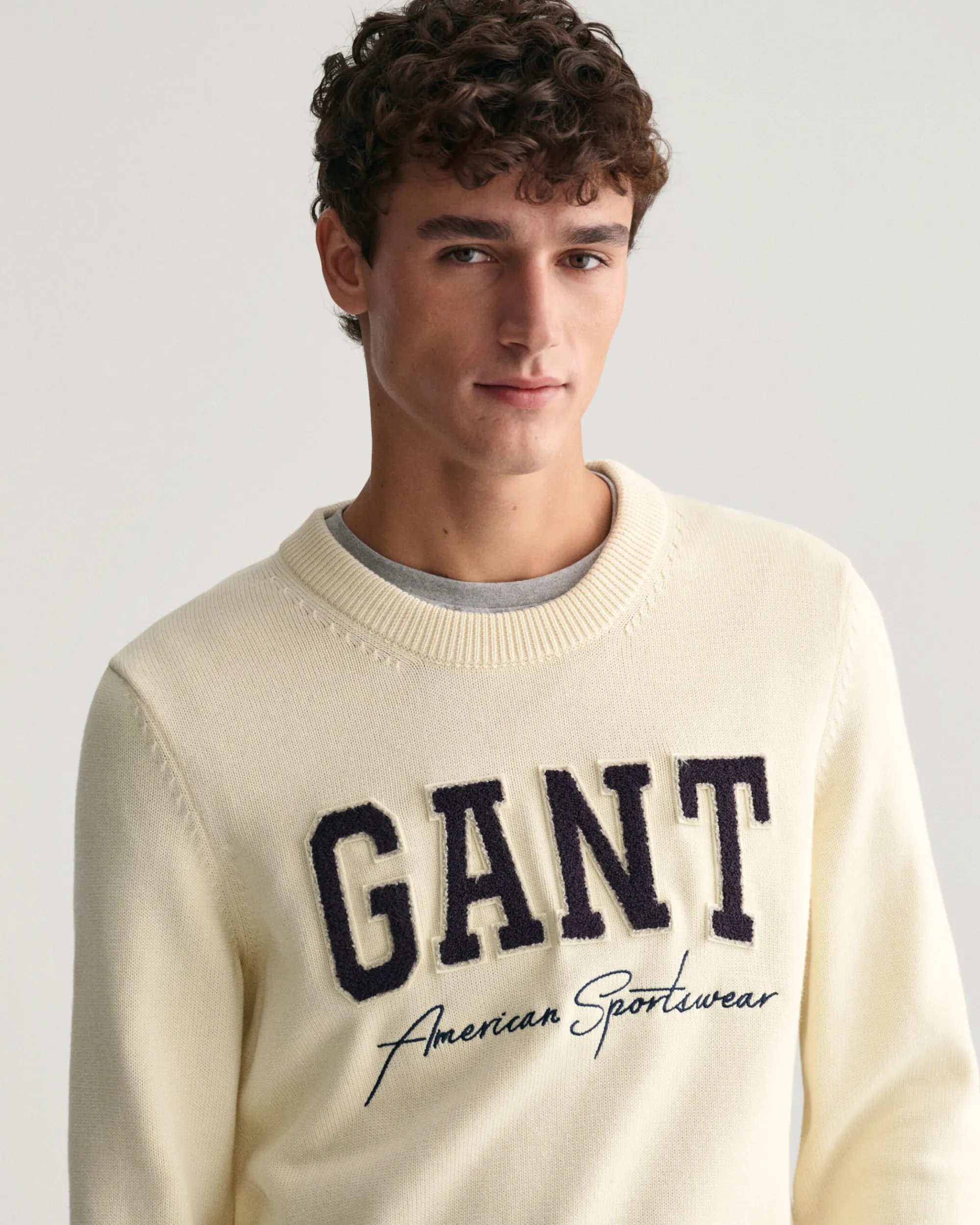 Collegiate Crew Neck Sweater