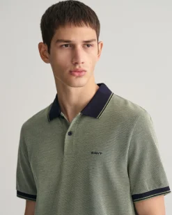 4-Color Oxford Piqué Polo Shirt