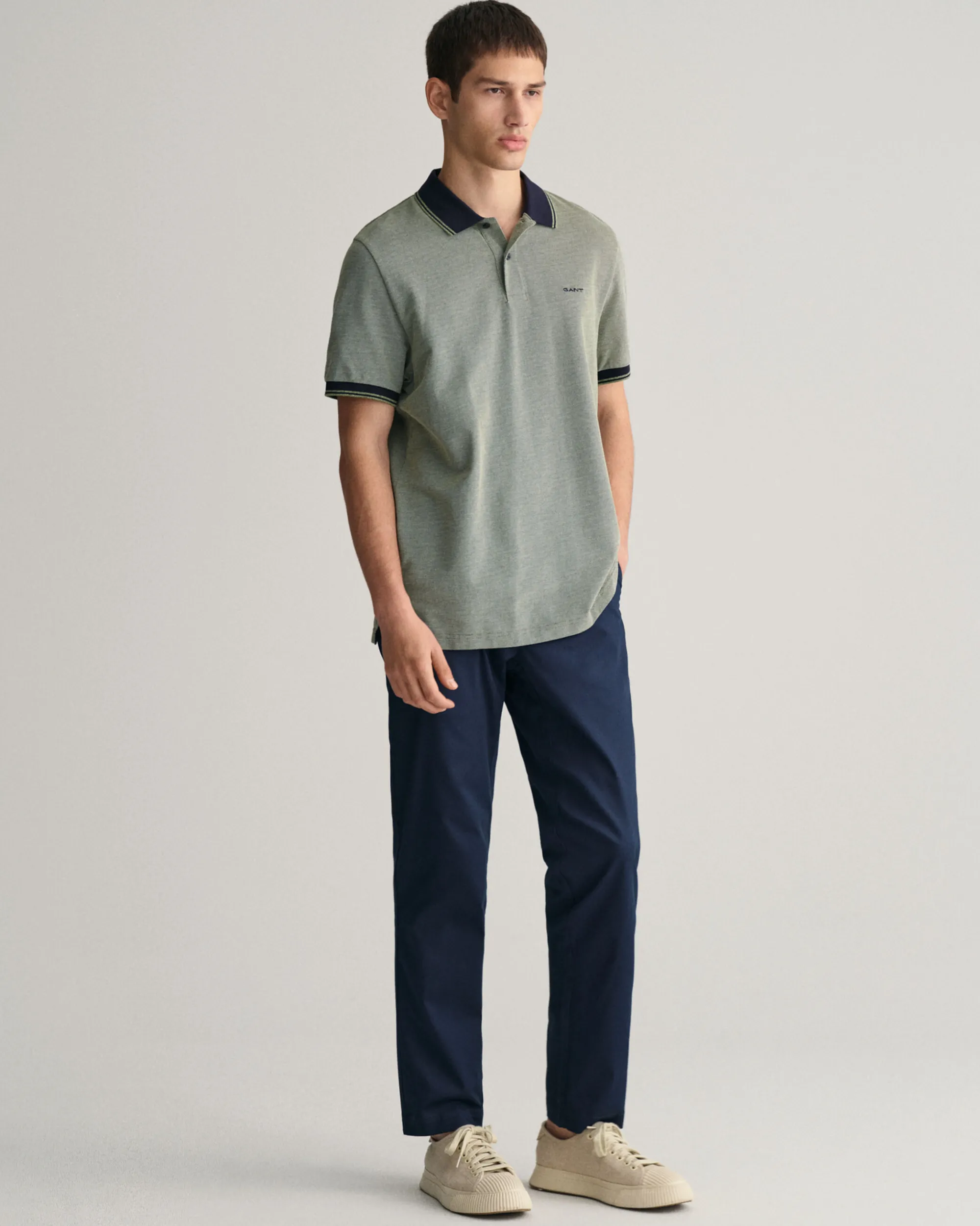 4-Color Oxford Piqué Polo Shirt