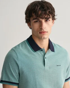 4-Color Oxford Piqué Polo Shirt