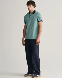 4-Color Oxford Piqué Polo Shirt