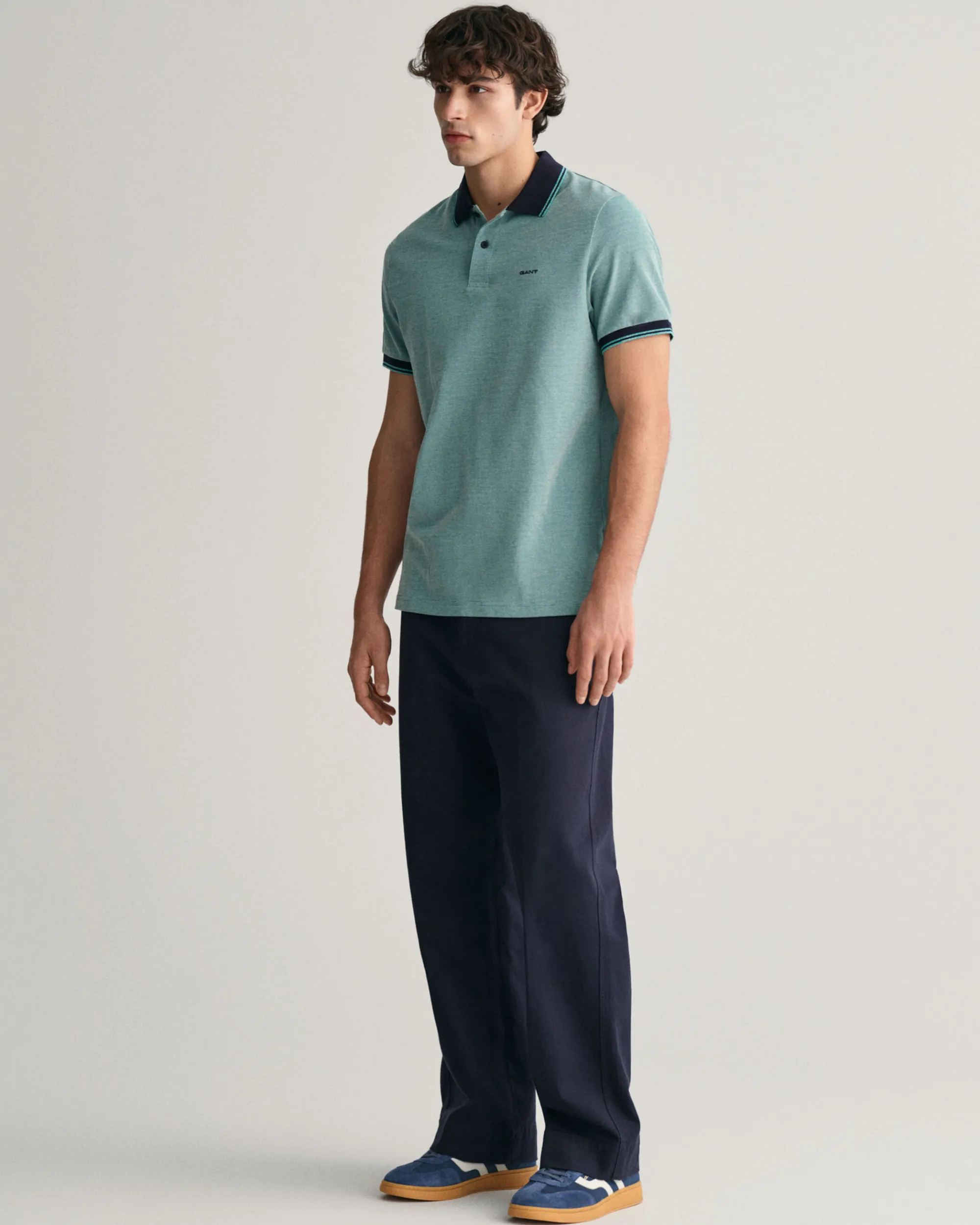 4-Color Oxford Piqué Polo Shirt