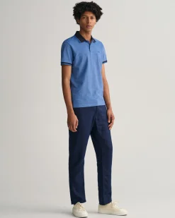 4-Color Oxford Piqué Polo Shirt
