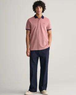 4-Color Oxford Piqué Polo Shirt