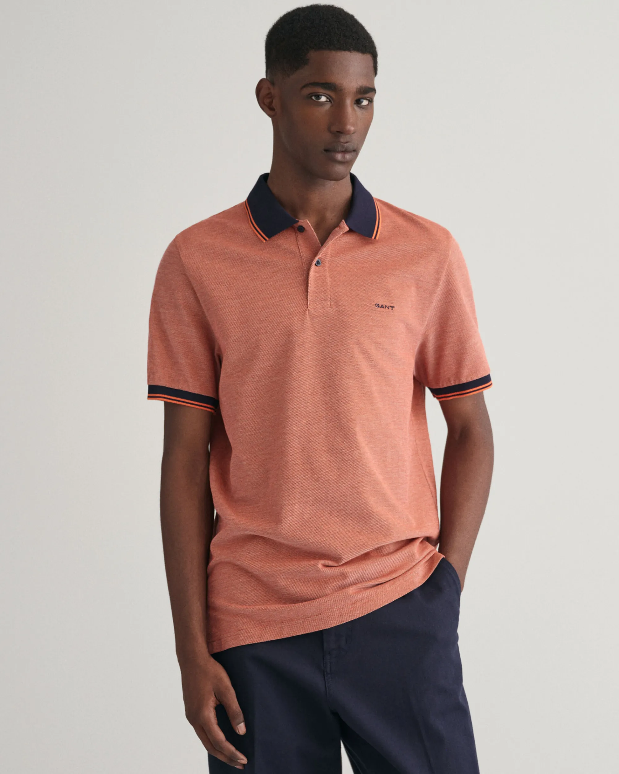 4-Color Oxford Piqué Polo Shirt