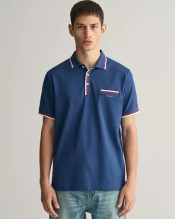 2-Color Tipped Piqué Polo Shirt