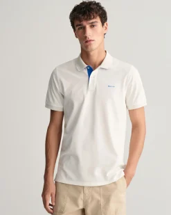 Contrast Piqué Polo Shirt
