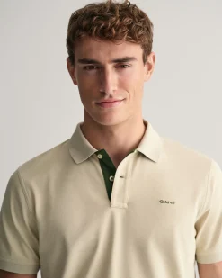 Contrast Piqué Polo Shirt
