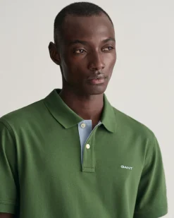 Contrast Piqué Polo Shirt