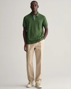 Contrast Piqué Polo Shirt