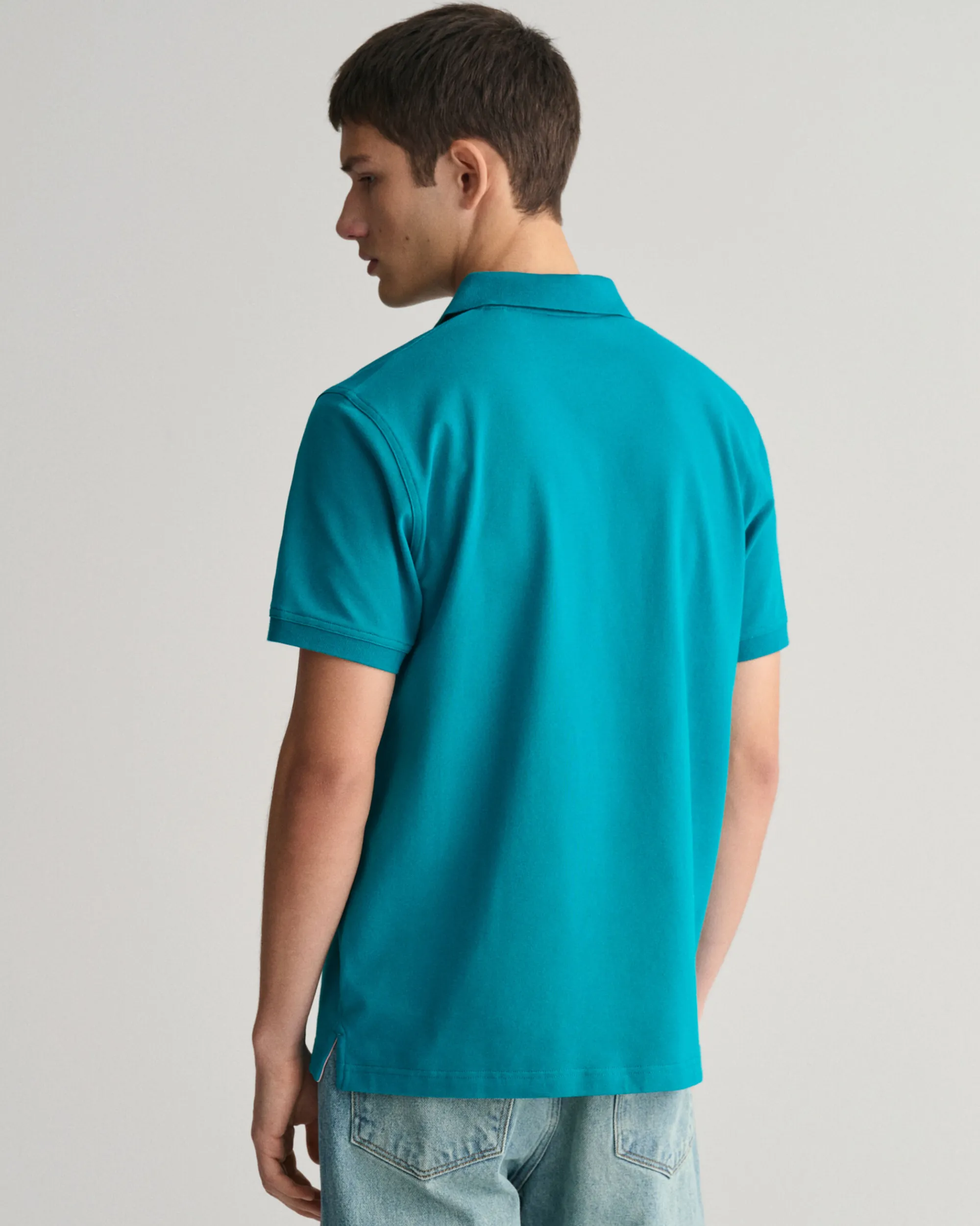Contrast Piqué Polo Shirt