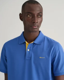 Contrast Piqué Polo Shirt